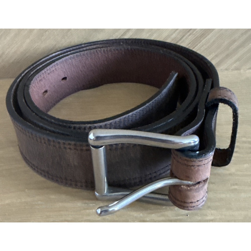 Hanks Belts Men's Size 40 The Wyoming Bison 2870 Leather Belt USA Made Brown 46